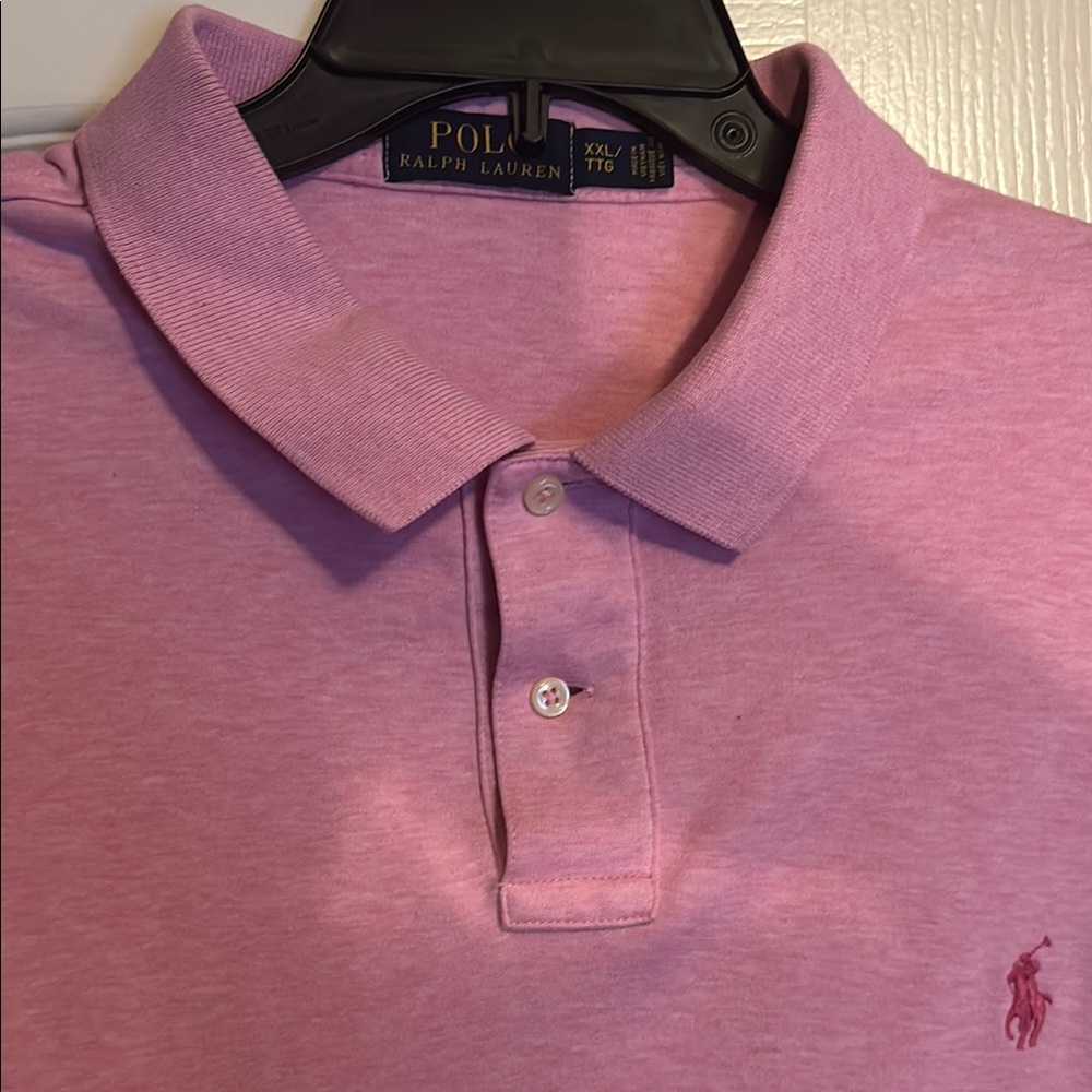 Polo by Ralph Lauren Pink Polo Shirt Classic Design